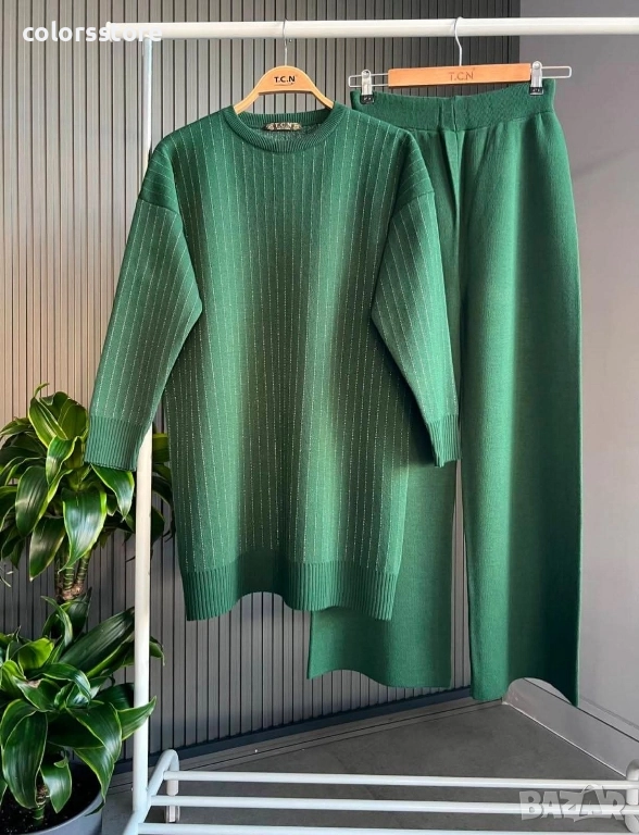 Дамски комплект в зилено кодIM87B, снимка 1