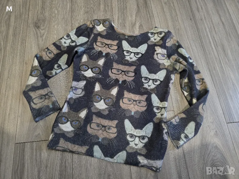 Уникална блуза КОТКИ от АНГОРА , снимка 1