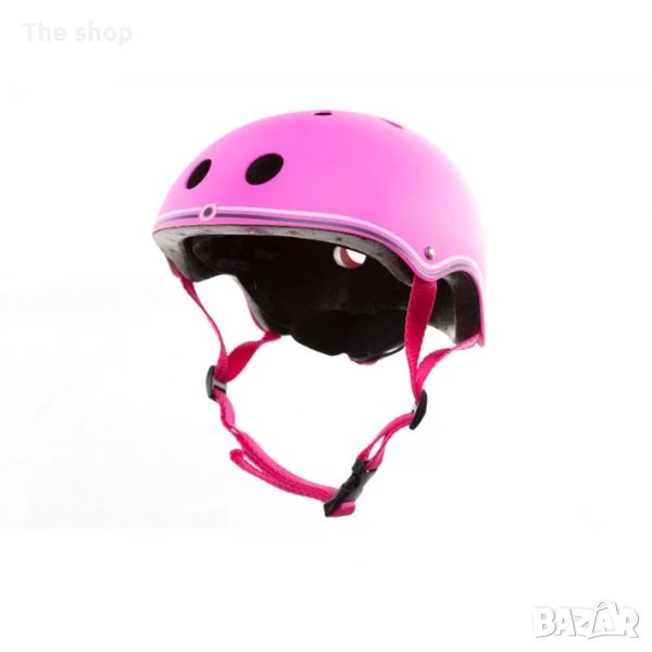Цветна каска за колело и тротинетка, 51-54 см - Розова (004), снимка 1