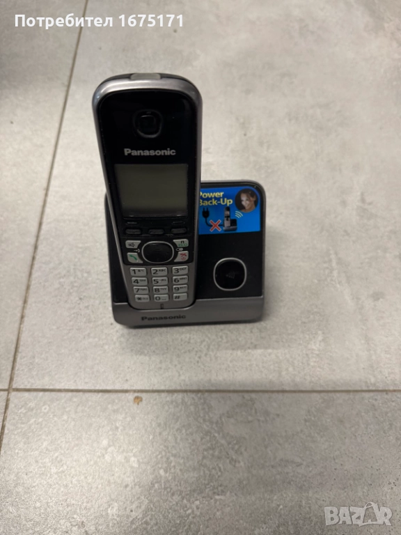 Безжичен DECT телефон Panasonic KX-TG1611FX, снимка 1