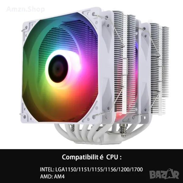 Въздушен охладител 6 топлинни тръби CPU охладител Thermalright Peerless Assassin 120 SE ARGB , снимка 1