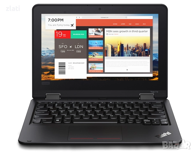 Таблет и Лаптоп 2в1 Lenovo ThinkPad Yoga 11e 5th Gen - i5-7Y54 /8GB RAM/SSD 256GB/ Windows 11 Pro, снимка 1