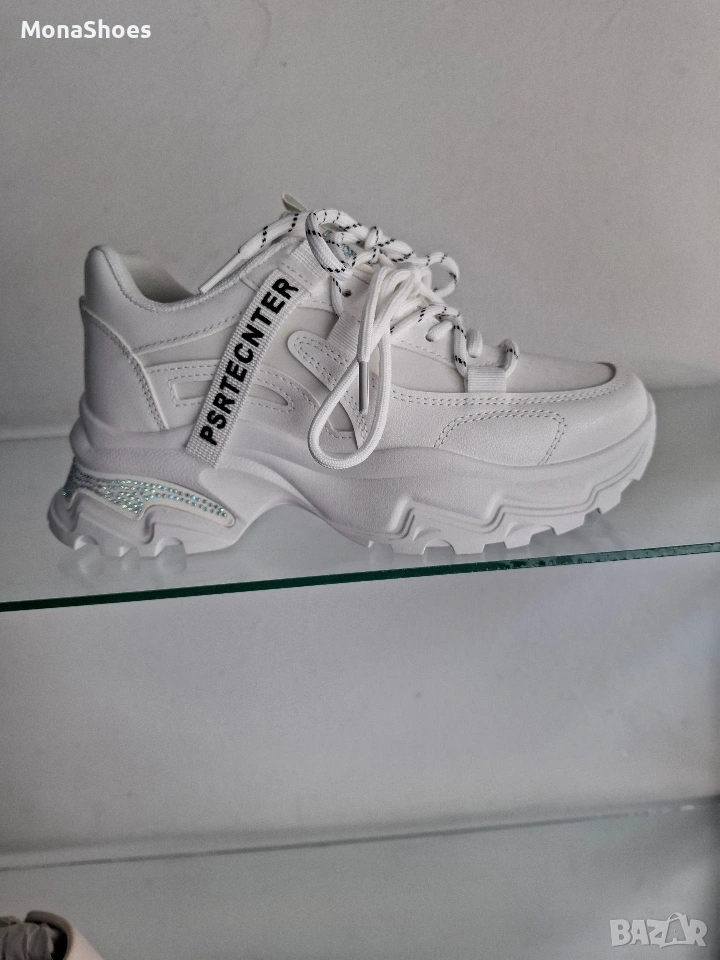 Дамски кожени маратонки, снимка 1