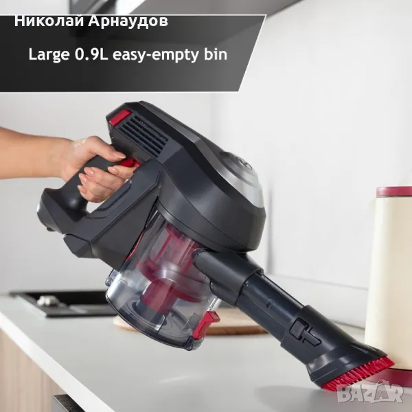 Вертикална безкабелна прахосмукачка Hoover H-Free 100 40мин, снимка 1