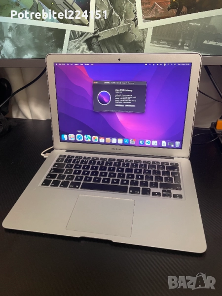 Apple MacBook AIr 13-inch 1.6GHz i5 8GB 128GB HDD 2015 лаптоп, снимка 1