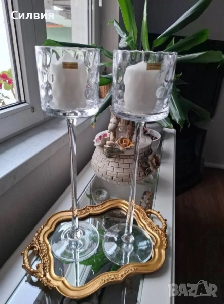 Комплект свещници Кристал, снимка 1