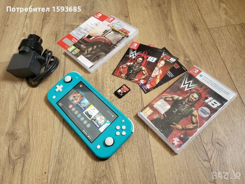 Nintendo Switch Lite + 2 Игри, снимка 1