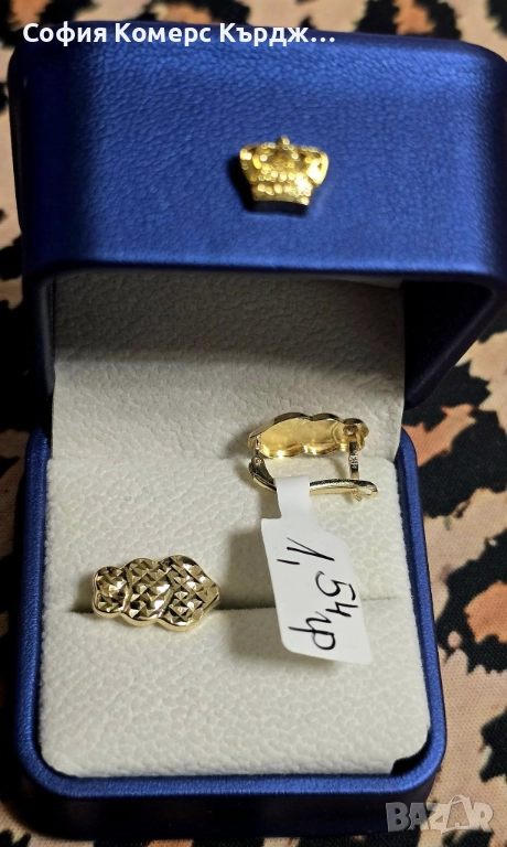⚠️ПРОМОЦИЯ!!!⚠️ 📿 ЗЛАТНИ ОБИЦИ ⚖️ 1,54 гр./14 карата, снимка 1