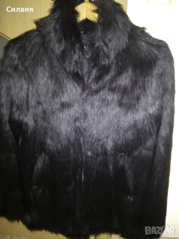 Палто от косъм със сваляща се яка Мохито, снимка 1