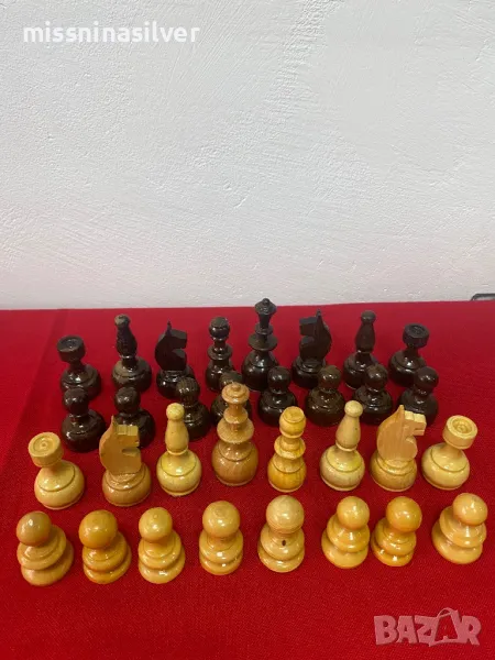 Фигури за шах дървени -02, снимка 1