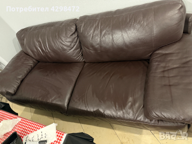 Италиански кожен диван, снимка 4 - Дивани и мека мебел - 54083838