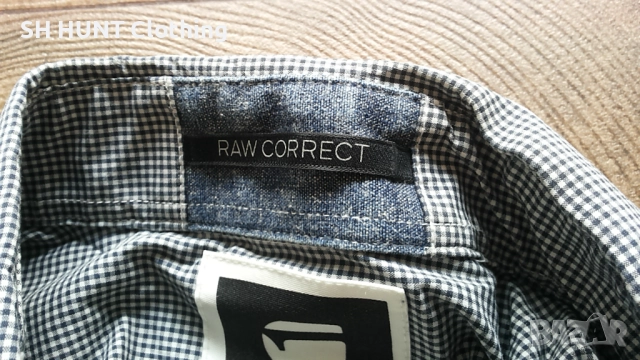 G-Star Bakero Comfort SP Check размер M мъжка еластична риза 32-37, снимка 6 - Ризи - 52216833