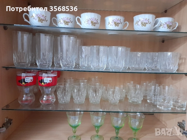Стъклени и порцеланови чаши 