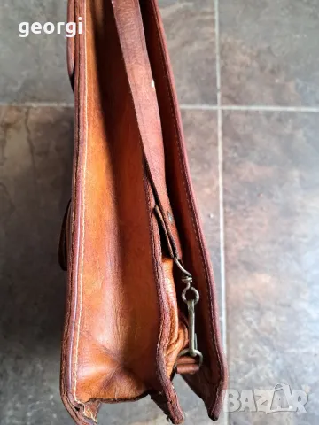 чанта от естествена кожа за през рамо 8/4, снимка 3 - Чанти - 50427472