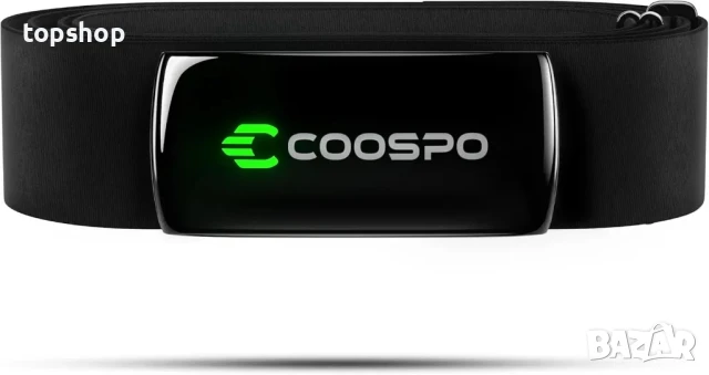 НОВ, ТЕСТВАН COOSPO пулсомер за гърди с акумулаторна батерия  H9Z, HRM Bluetooth 5.0 ANT+