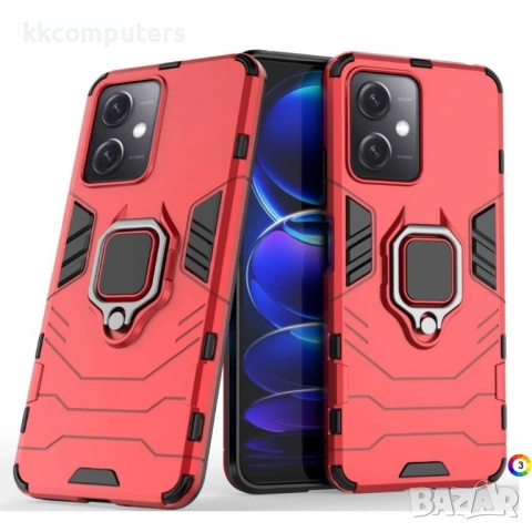 Xiaomi Redmi Note 12 5G / Poco X5 5G Удароустойчив Ring Holder Калъф и Протектор, снимка 3 - Калъфи, кейсове - 53233739