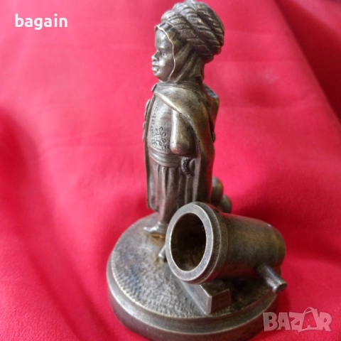 Артилерист. Бронзова статуетка. Топчия., снимка 8 - Антикварни и старинни предмети - 52277291