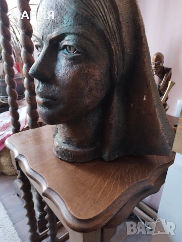 Модернистична медна скулптура, втора половина на ХХ век, снимка 4 - Антикварни и старинни предмети - 53755846