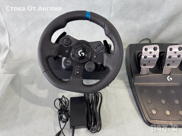 Волан с педали Logitech - G923/ PS4/PS5, снимка 2 - Друга електроника - 52083573