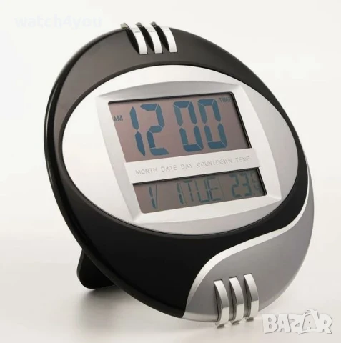 НОВ ДИГИТАЛЕН СТЕНЕН ЧАСОВНИК С ТЕМПЕРАТУРА.LCD ЕЛЕКТРОННИ СТЕННИ ЧАСОВНИЦИ С ГОЛЕМИ ЦИФРИ, снимка 7 - Стенни часовници - 13354069