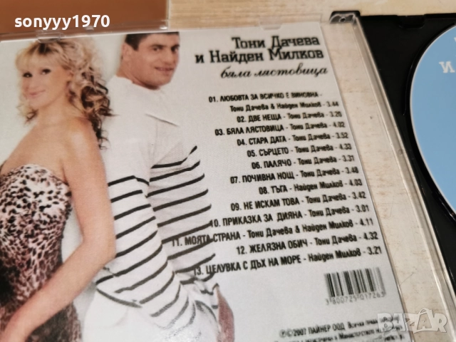 ТОНИ ДАЧЕВА И НАЙДЕН МИЛКОВ ЦД 2912251325, снимка 15 - CD дискове - 52927118