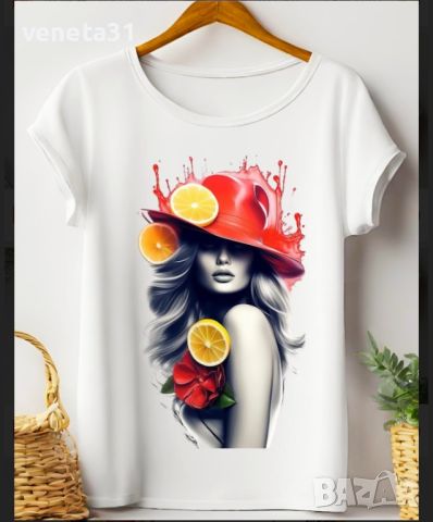 Дамски Art блузи с къс ръкав, снимка 18 - Тениски - 45625326