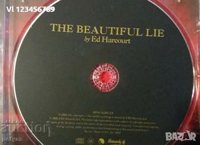 СД - Ed Harcourt THE BEAUTIFUL LIE, снимка 3 - CD дискове - 47725733