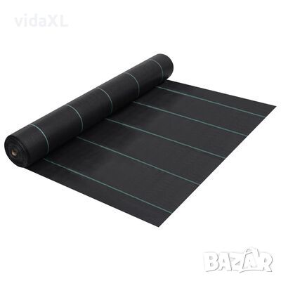 vidaXL Мрежа за мулчиране, матово черна, 1x50 м, PP(SKU:313061, снимка 1 - Други стоки за дома - 46214932