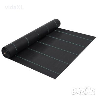 vidaXL Мрежа за мулчиране, матово черна, 2x150 м, PP（SKU:313069