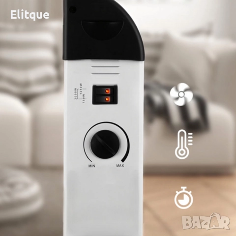 Електрически конвектор 2000 W с термостат – Енергийно ефективен и тих отоплител за всяко помещение, снимка 7 - Друга електроника - 52853038