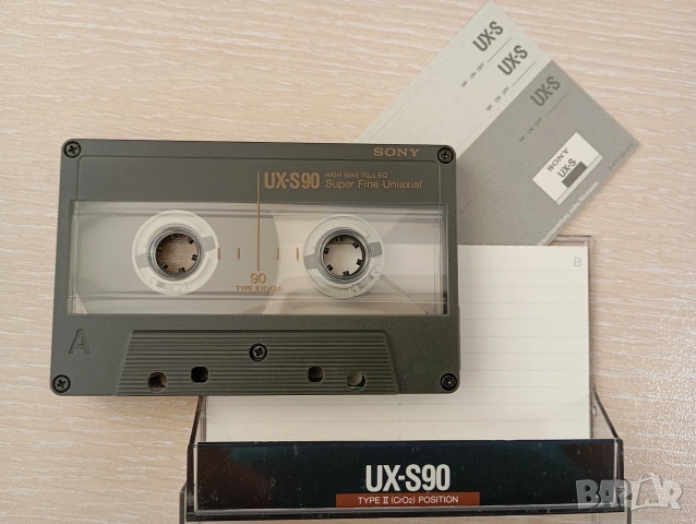 Sony UX-S 90 хромни аудио касети с чисти обложки с етикети