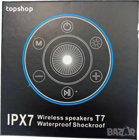 Водоустойчива безжичена колонка Donerton, IPX-7, радио, вграден микрофон, свободни ръце, син, снимка 7 - Слушалки и портативни колонки - 50552244