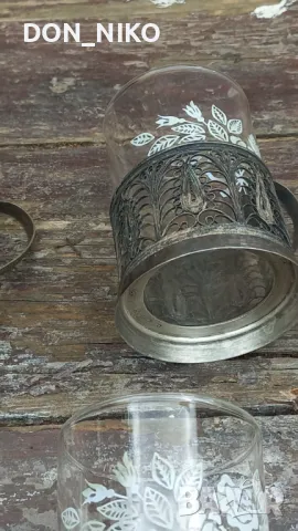 Руски Подстакани за чай, снимка 6 - Антикварни и старинни предмети - 50070301
