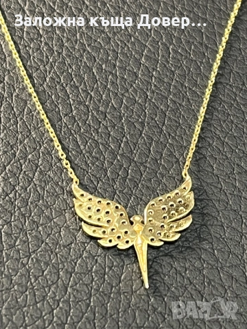 Златно колие феникс  14 карата 585 zlatni gold Fenix, снимка 9 - Колиета, медальони, синджири - 52829669