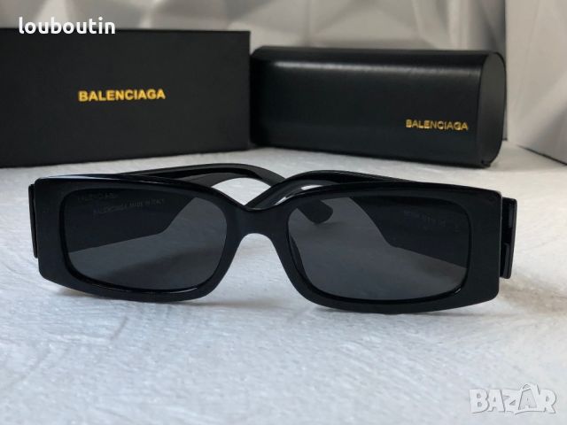 Balenciaga правоъгълни дамски слънчеви очила 1:1 с лого, снимка 5 - Слънчеви и диоптрични очила - 46698652