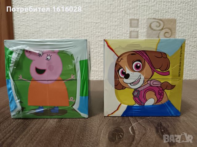 Кубче Рубик - Peppa Pig и Paw Patrol, снимка 3 - Образователни игри - 44891518