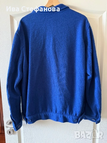 Синя нова уникална спортно елегантна риза яке zara Zara Зара унисекс модел за мъж и жена , снимка 5 - Якета - 51700442