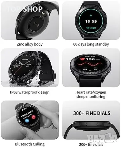 Нов Смарт часовник със сензорен екран за фитнес тракер/Спорт Подарък, снимка 5 - Смарт гривни - 50038578