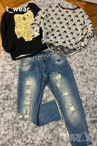 Комплект дънки и две блузи 