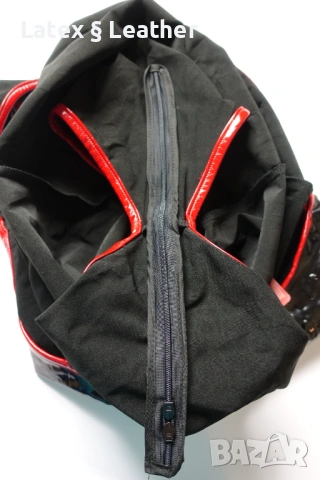 L/XL ново с етикет черно лачено боди с отвори на бюста и отварящо се дъно, снимка 10 - Бельо - 54296932
