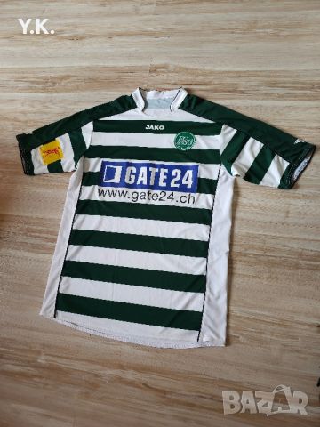 Оригинална мъжка тениска Jako x F.C. St. Gallen x Muntwiler / Season 08-09 (Home), снимка 2 - Тениски - 45944043