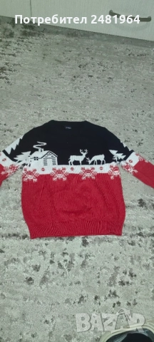 детски коледен пуловер 110-116см