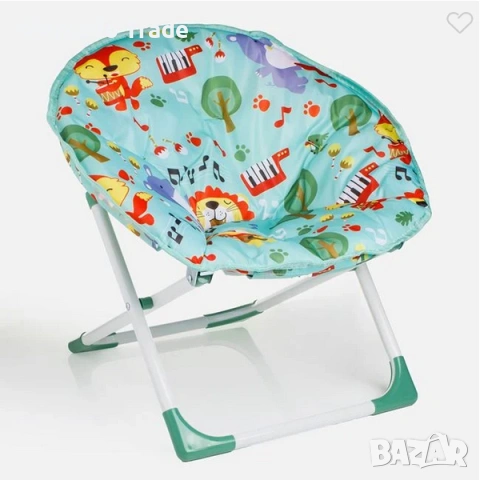 Детски стол-фотьойл Mercado Trade, За плаж, Мента, Животни , снимка 2 - Мебели за детската стая - 53967193