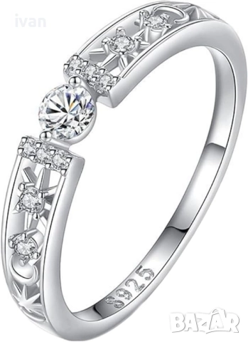 намаление сребърен дамски пръстен размер 6. нов в опаковка.