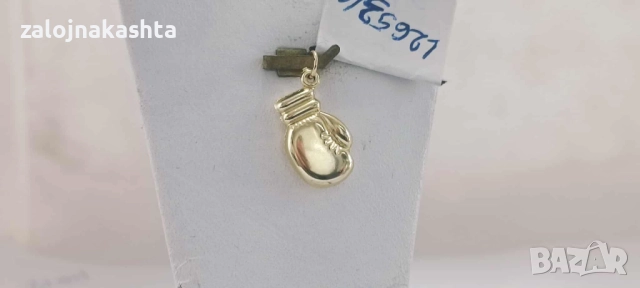 Нова Златна висулка боксова ръкавица-0,85гр/14кр