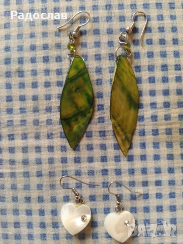 обеци от естествен седеф