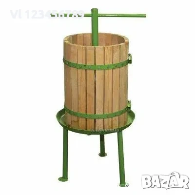 Вертикална преса за грозде и др. плодове, 39 литра