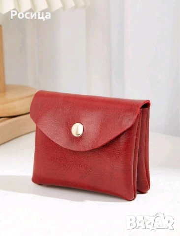 Дамско портмоне червено , снимка 4 - Портфейли, портмонета - 51327175