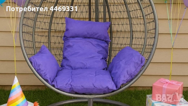 Градинска висяща люлка тип гнездо,яйце–Промоция!, снимка 4 - Дивани и мека мебел - 52376759