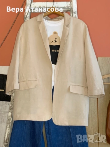 🧥 Блейзър в бежов цвят👖 л/хл👜